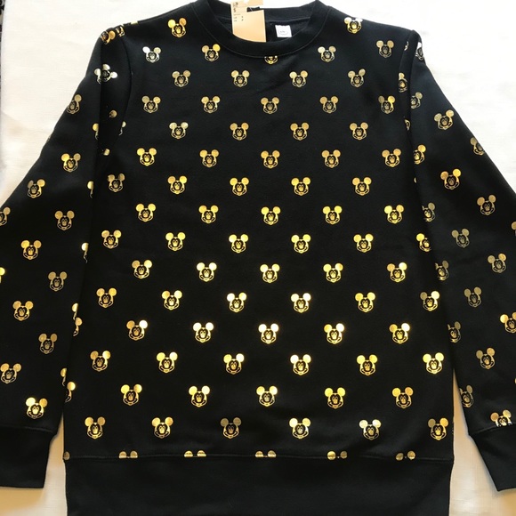 DISNEY H&M Other - GOLDEN MICKEY MOUSE Sweatshirt XS,M,L,XL,XXL NWT